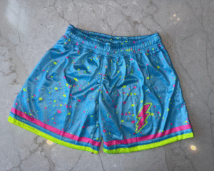 Electric Splatter Effect Shorts